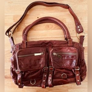 CC SKYE - Brown Leather Crossbody Bag